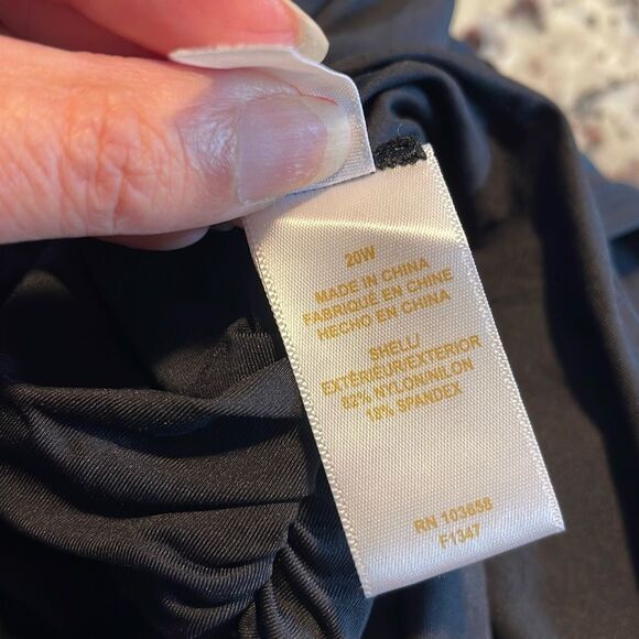 Ann Cole Lands End Profile‎ Womens Set of 3 Bikini Bottom Black Blue Size 20W - Picture 8 of 8